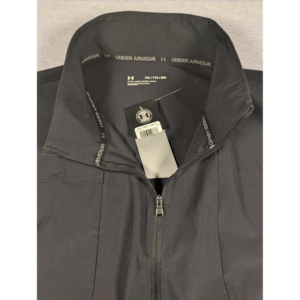 Under Armour Vanish Hybrid Vest Mens XXL Black Full Zip Athletic NWT - Picture 4 of 10
